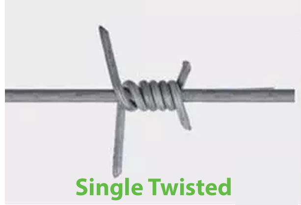 Single stranded barbed wire